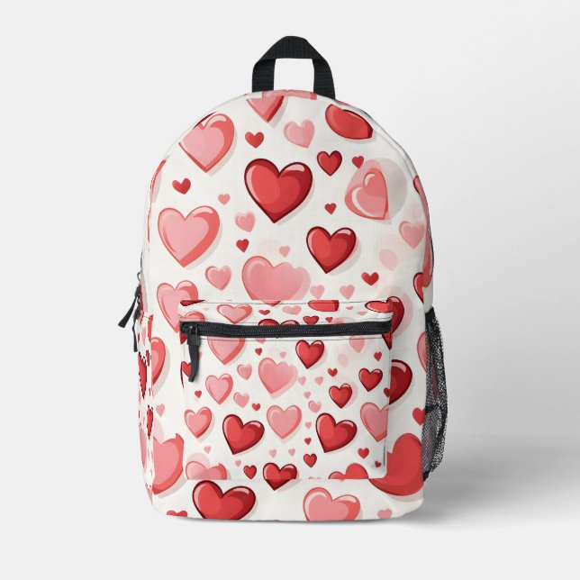Valentinstag-Collage Bedruckter Rucksack (Vorderseite)
