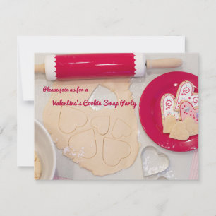 Valentinstag Cookie Swap-Party Einladung