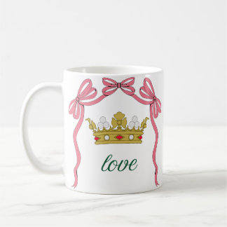 Valentinstag Coquette Herz-Schleife Valentinstag Kaffeetasse
