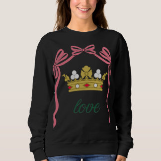 Valentinstag Coquette Herz Schleife Valentinstag Sweatshirt