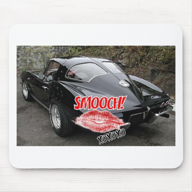 Valentinstag Corvette Mousepad (Vorne)