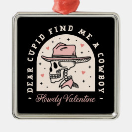 Valentinstag Cowboy dunkle Romantik gotisch schwar Ornament Aus Metall