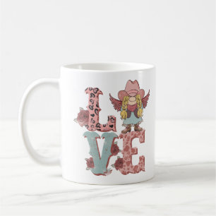 Valentinstag Cowgirl-Liebe Kaffeetasse