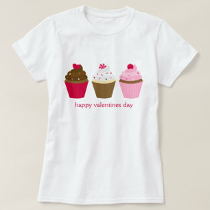 Valentinstag Cupcakes Custom T-Shirt