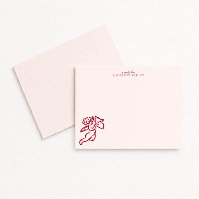Valentinstag-Cupid-Notizkarte Einladung (Von Creator hochgeladen)
