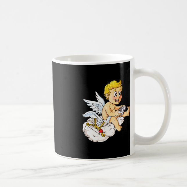 Valentinstag Cupid Video Gamer Controller Boys K Kaffeetasse (Rechts)