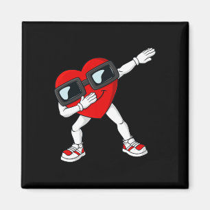Valentinstag Dabbing Herzspass Jungen Kleinkind Ki Magnet
