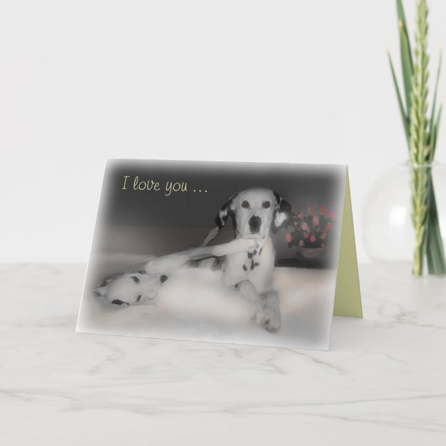 Valentinstag Dals ~ Gruß-Karte Feiertagskarte (Vorderseite)