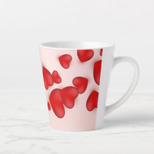 Valentinstag Dekoratives Banner Milchtasse