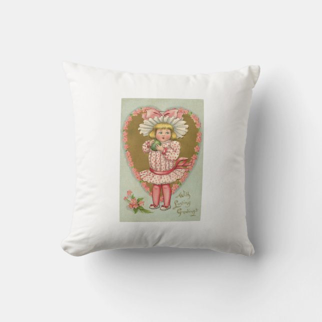Valentinstag dekoratives Kissen (Vorderseite)