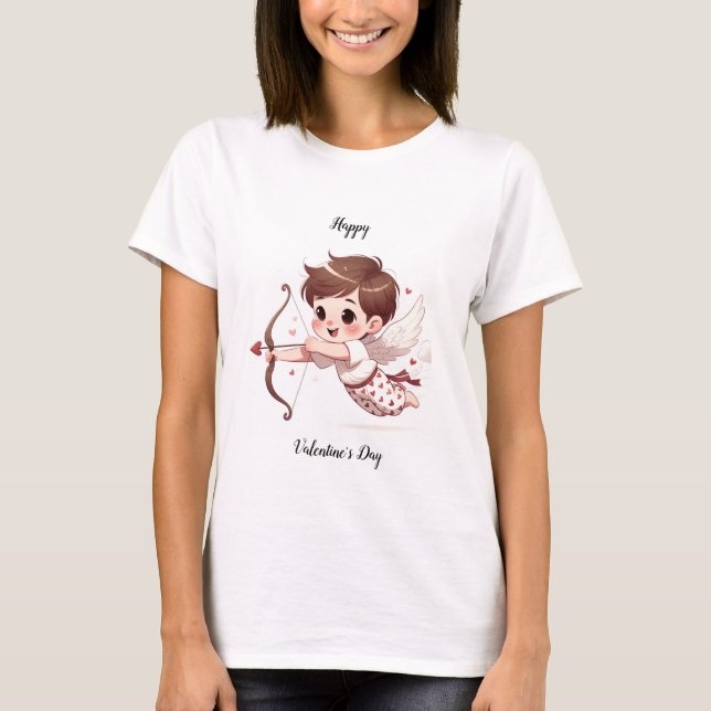 Valentinstag der Cupiden T-Shirt (Vorderseite)