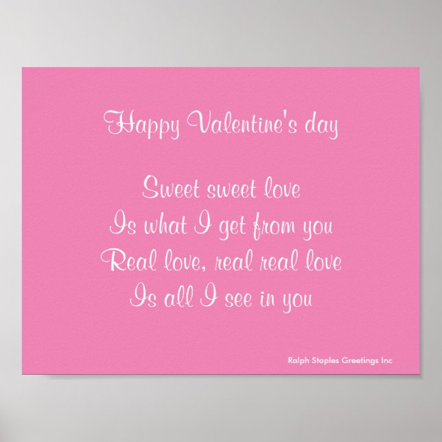 Valentinstag der echten Liebe Poster (Vorne)