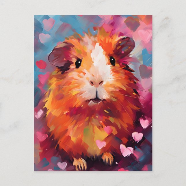 Valentinstag der Guinea Postkarte (Vorderseite)