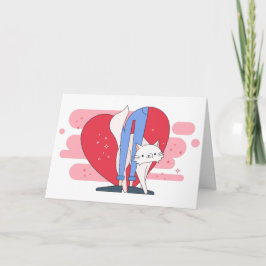 Valentinstag der Katze, 1950 Cartoon Feiertagskarte