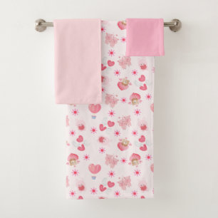 Valentinstag der Kinder Badhandtuch Set