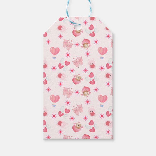 Valentinstag der Kinder Geschenkanhänger (Vorderseite)