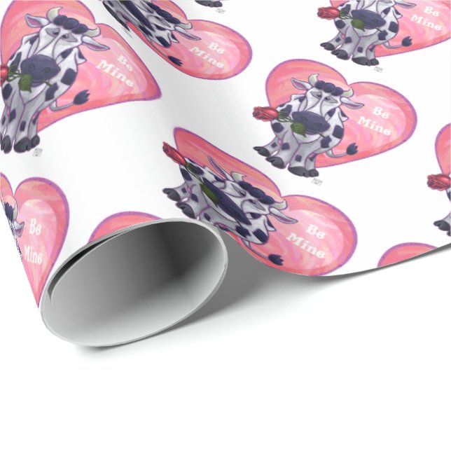 Valentinstag der Kuh Geschenkpapier (Rolleneckpunkt)