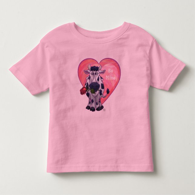 Valentinstag der Kuh Kleinkind T-shirt (Vorderseite)