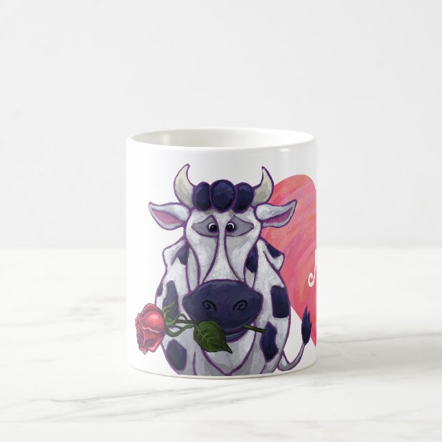Valentinstag der Kuh Verwandlungstasse (Mittel)