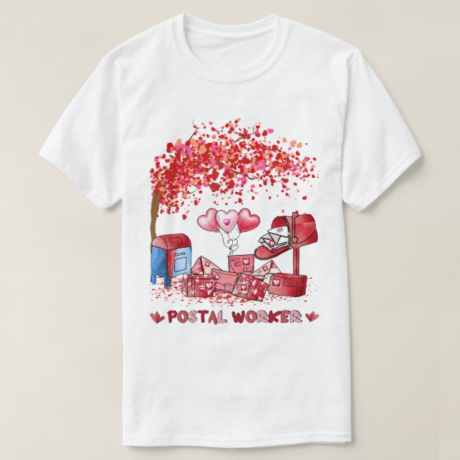 Valentinstag der Postarbeit T-Shirt (Design vorne)