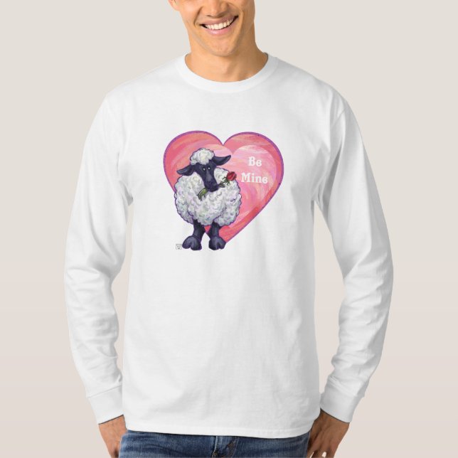 Valentinstag der Schafe T-Shirt (Vorderseite)
