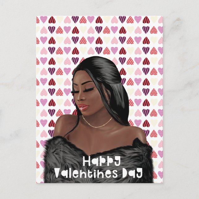 Valentinstag der Schwarzen Geschichte Postkarte (Vorderseite)