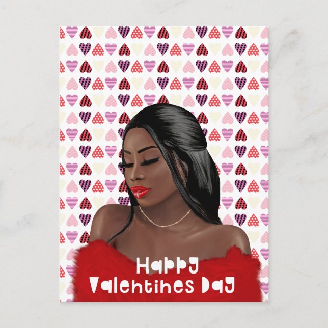 Valentinstag der Schwarzen Geschichte Postkarte (Vorderseite)