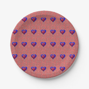 Valentinstag der Teller