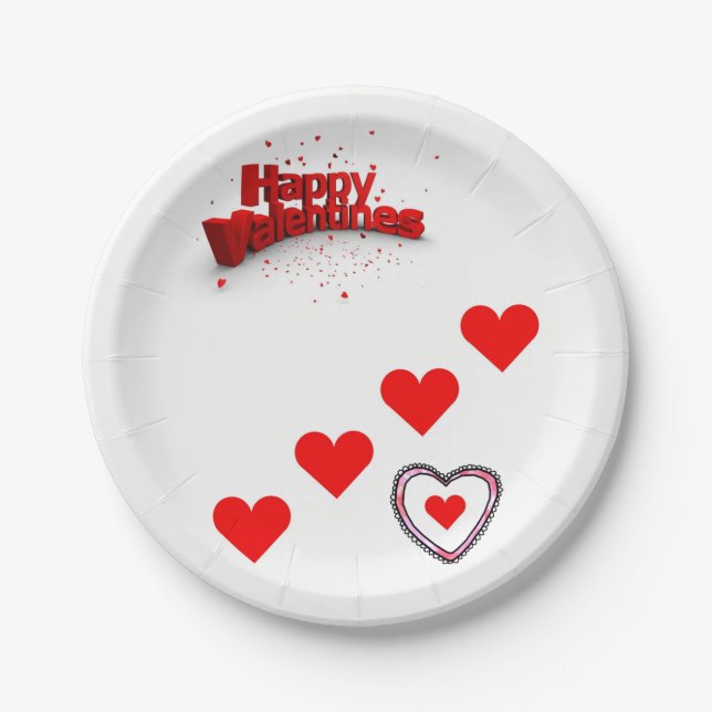 Valentinstag der Teller (Vorderseite)