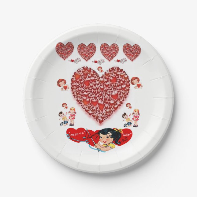 Valentinstag der Teller (Vorderseite)