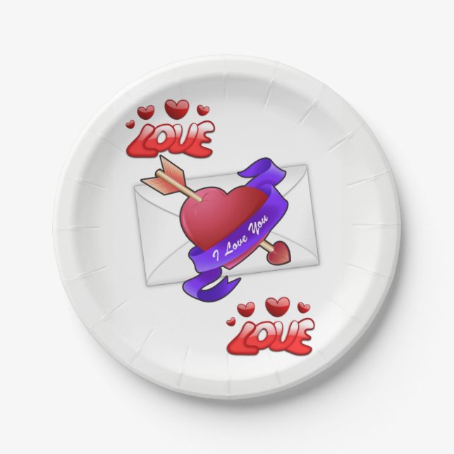 Valentinstag der Teller (Vorderseite)