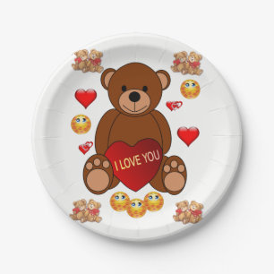 Valentinstag der Teller