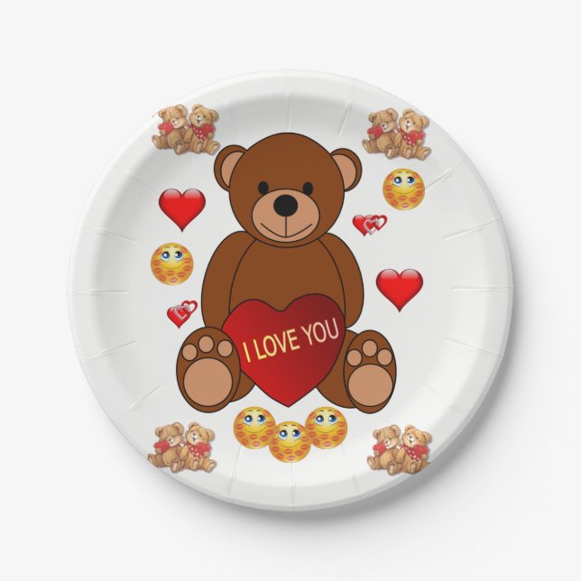 Valentinstag der Teller (Vorderseite)