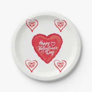 Valentinstag der Teller