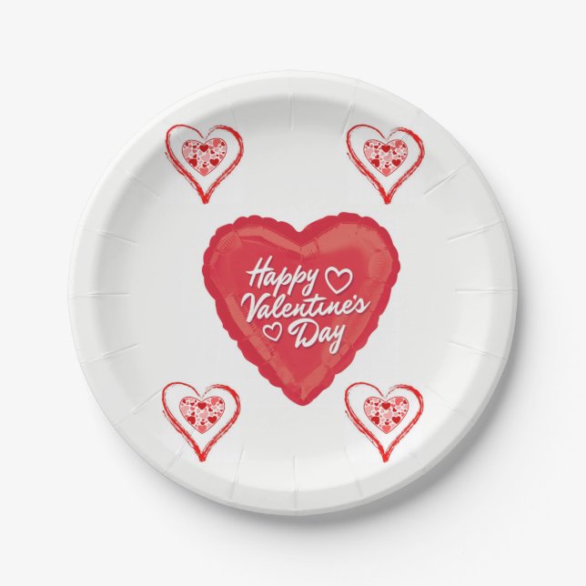 Valentinstag der Teller (Vorderseite)