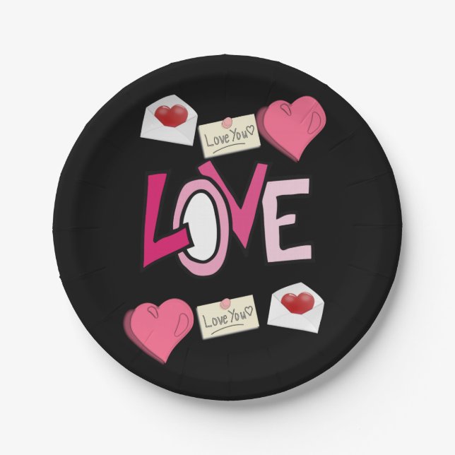 Valentinstag der Teller (Vorderseite)