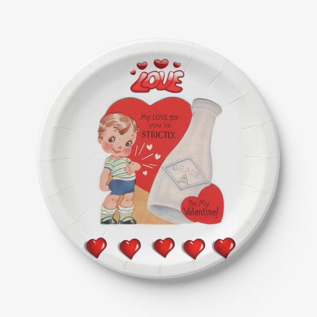 Valentinstag der Teller (Vorderseite)