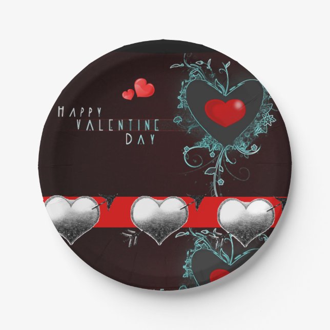 Valentinstag der Teller (Vorderseite)