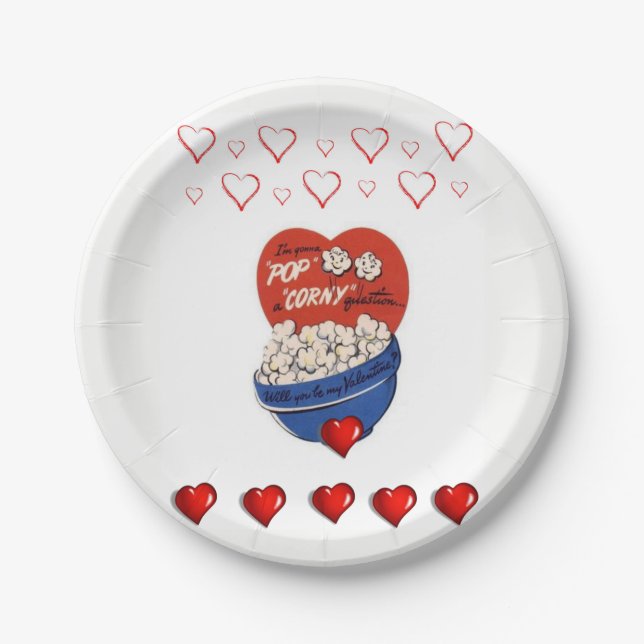 Valentinstag der Teller (Vorderseite)