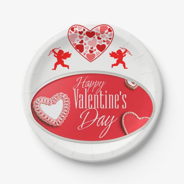 Valentinstag der Teller (Vorderseite)
