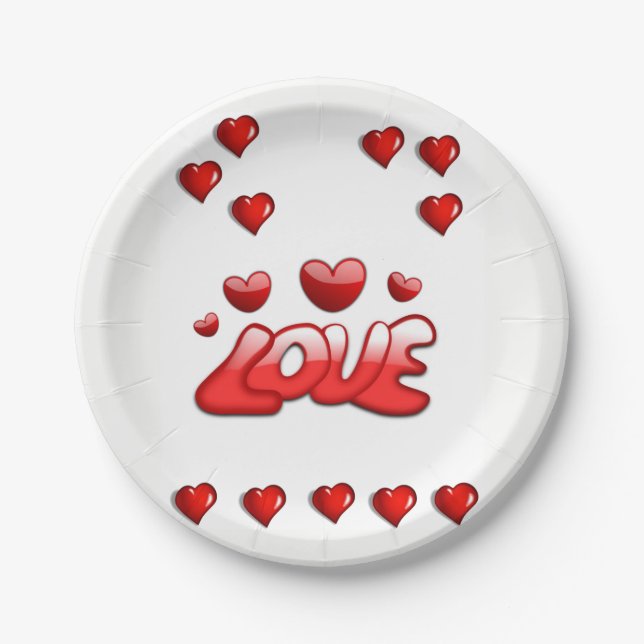 Valentinstag der Teller (Vorderseite)