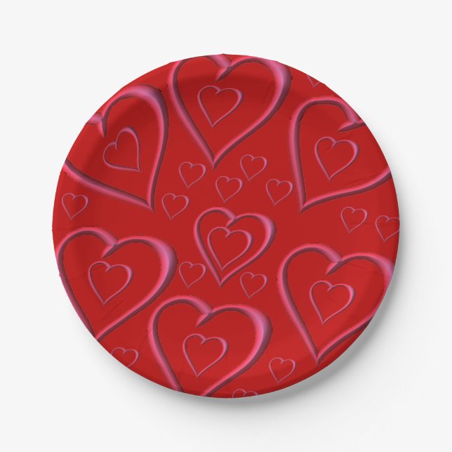 Valentinstag der Teller (Vorderseite)