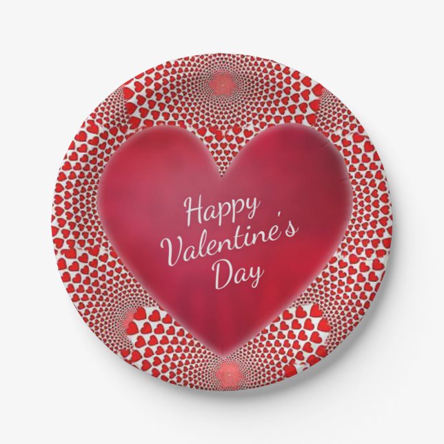 Valentinstag der Teller (Vorderseite)