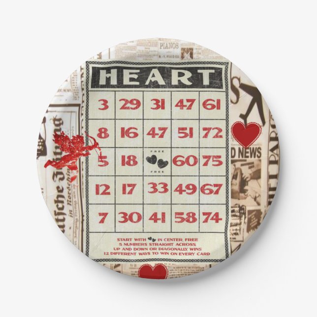 Valentinstag der Teller (Vorderseite)