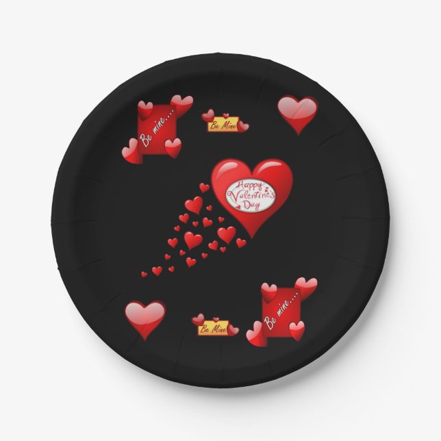 Valentinstag der Teller (Vorderseite)
