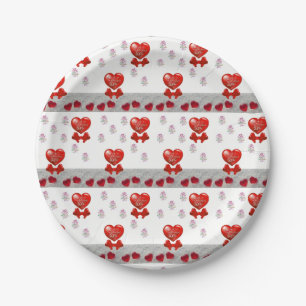 Valentinstag der Teller