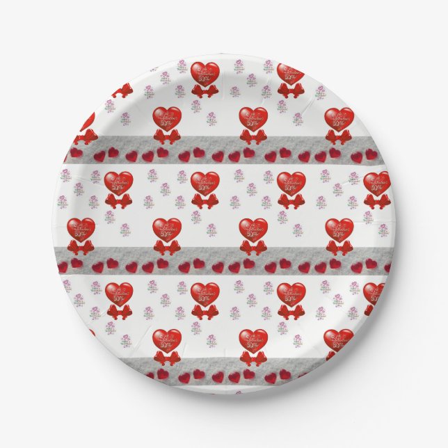 Valentinstag der Teller (Vorderseite)