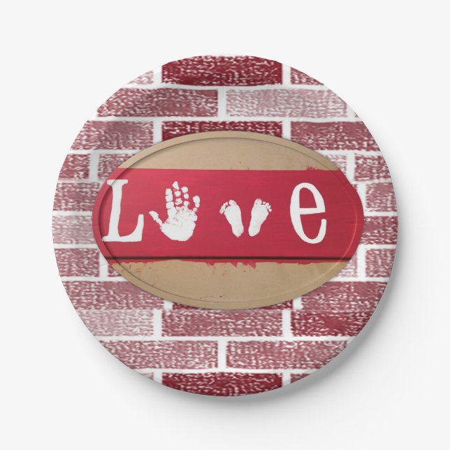 Valentinstag der Teller (Vorderseite)