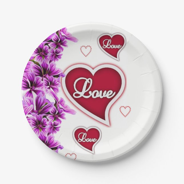 Valentinstag der Teller (Vorderseite)