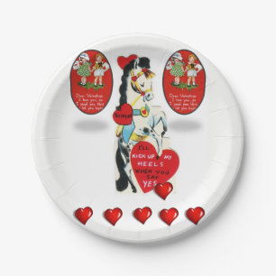 Valentinstag der Teller